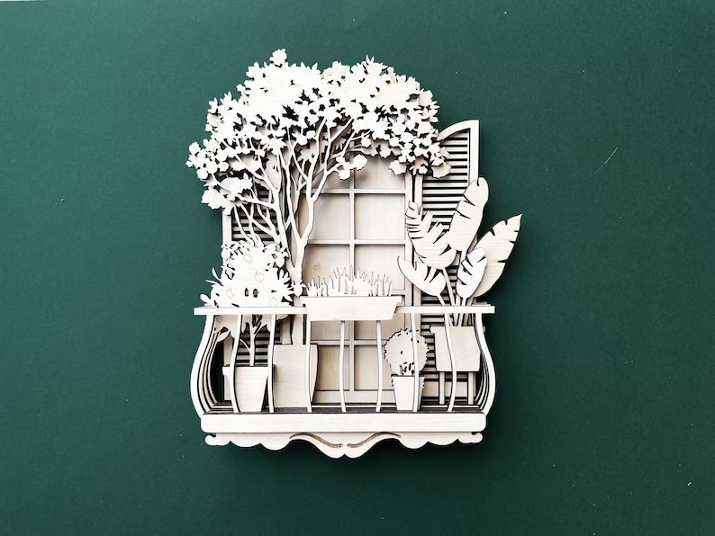 Balcon en capas con planta - Imagen 9