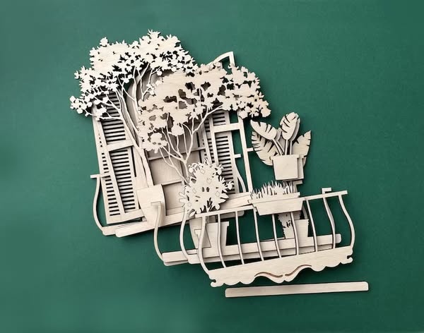 Balcon en capas con planta - Imagen 3