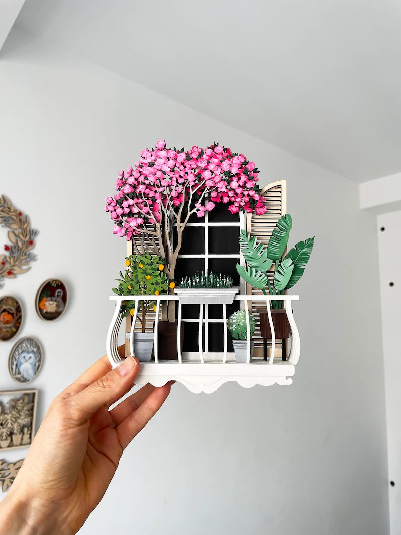 Balcon en capas con planta - Imagen 4