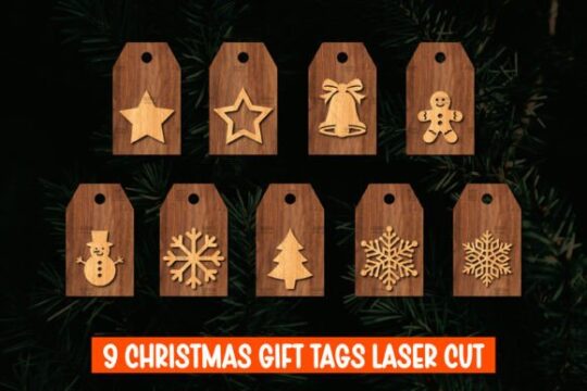 9 etiquetas de regalo de Navidad