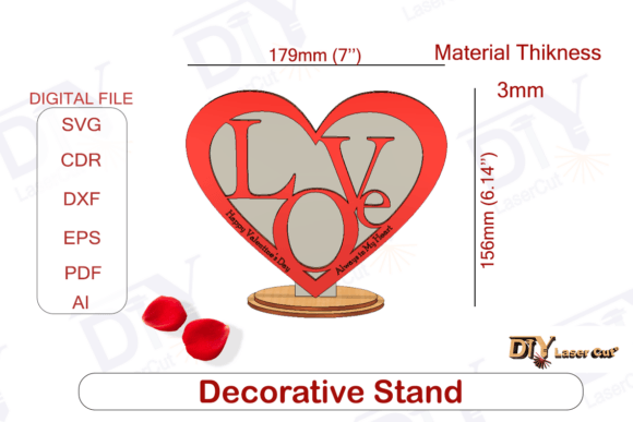 Soporte decorativo para San Valentín - Imagen 2
