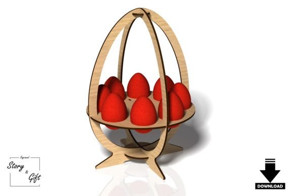 Caja de Pascua porta huevos