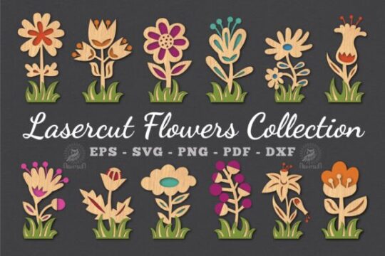 Paquete de decoración con flores