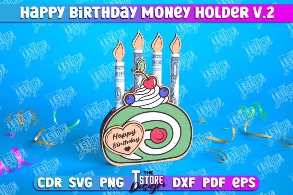 Lote de portabilletes con mensaje de feliz cumpleaños - Imagen 5