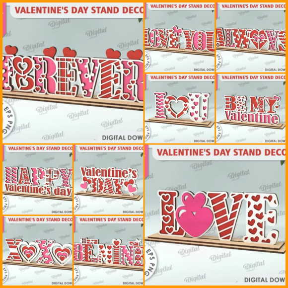 Decoración de stand para el día de San Valentín