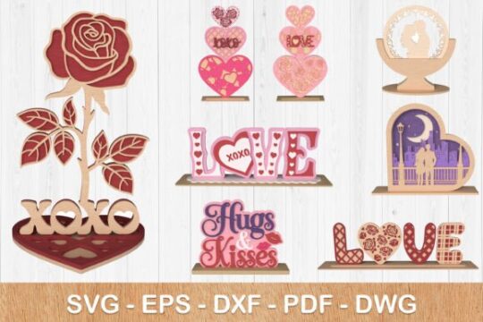 Paquete de decoración para San Valentín