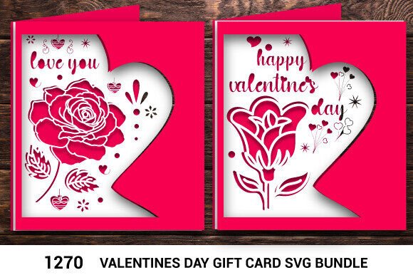 Tarjeta de regalo plegable para el día de San Valentín - Imagen 2
