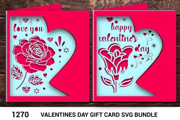 Tarjeta de regalo plegable para el día de San Valentín - Imagen 3