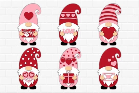 Paquete de gnomos de San Valentín
