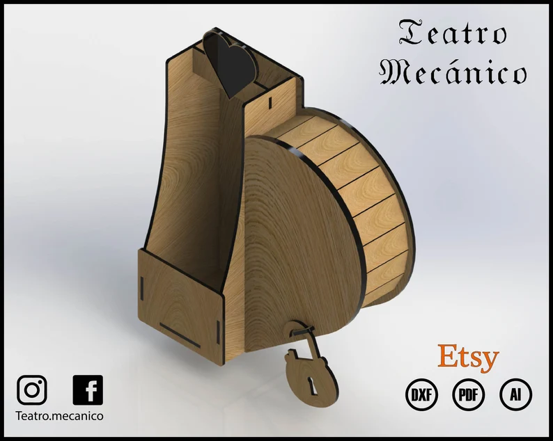 Corazón caja botella - Imagen 6