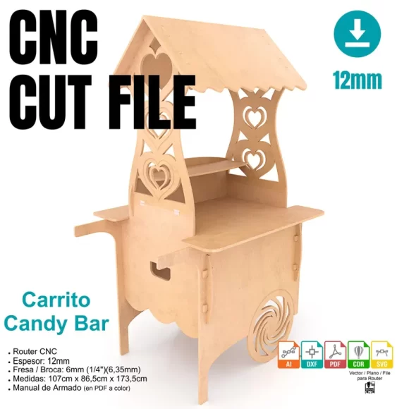 Carrito candy bar