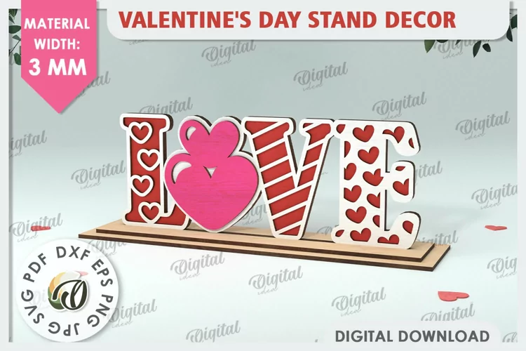 Decoración de stand para el día de San Valentín