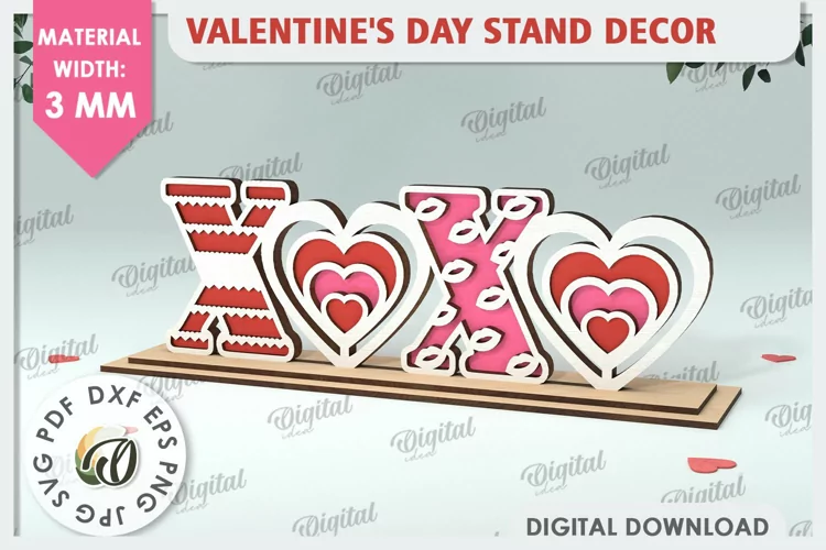 Decoración de stand para el día de San Valentín