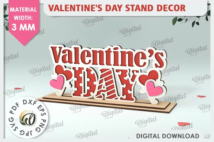 Decoración de stand para el día de San Valentín