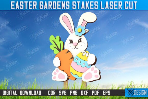 Lote de estacas para jardín de Pascua - Imagen 2