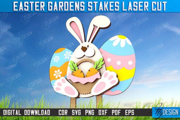 Lote de estacas para jardín de Pascua - Imagen 3