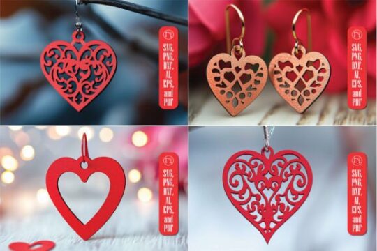 Paquete de aretes de San Valentín