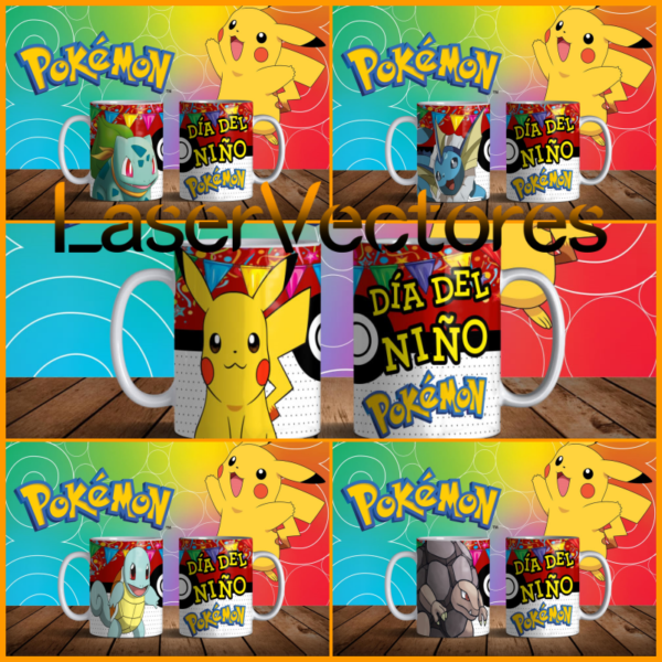 Tazas Pokémon día del niño