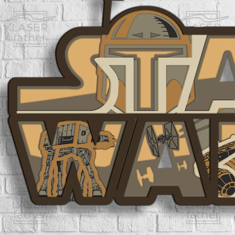Letrero Star Wars en capa - Imagen 2