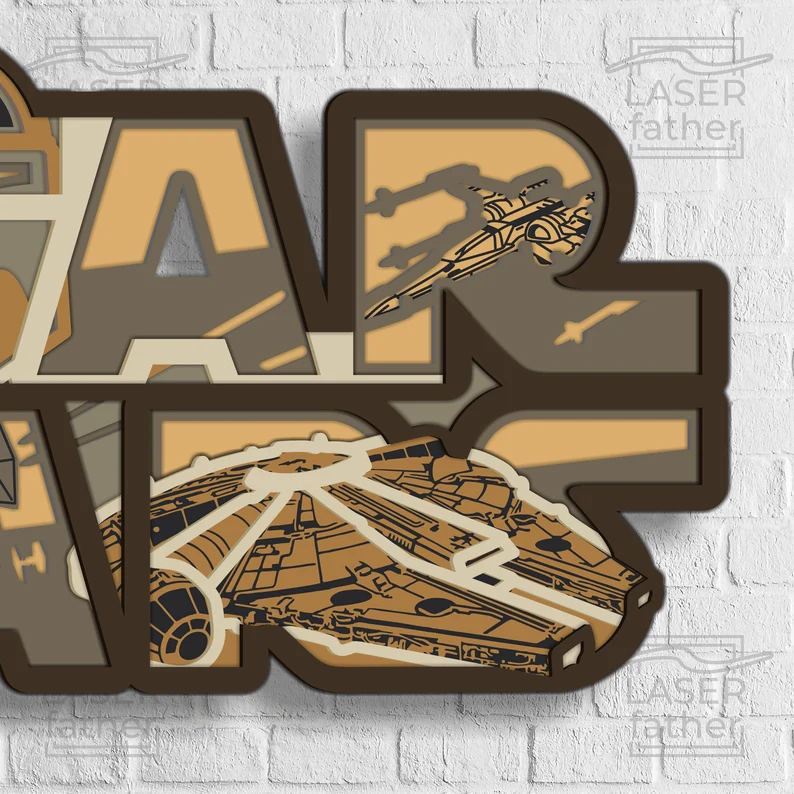 Letrero Star Wars en capa - Imagen 5