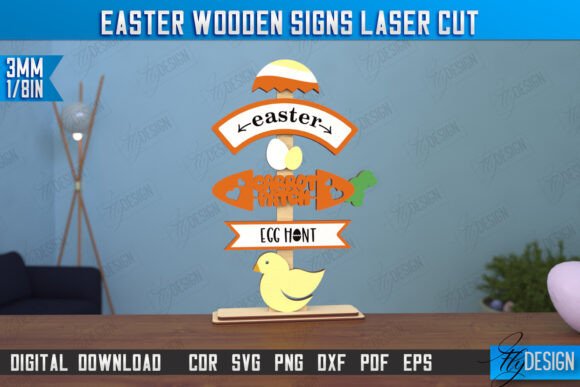 Paquete de letreros de madera para Pascua - Imagen 9