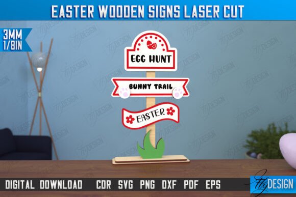 Paquete de letreros de madera para Pascua - Imagen 10