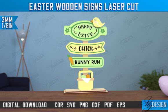 Paquete de letreros de madera para Pascua - Imagen 11