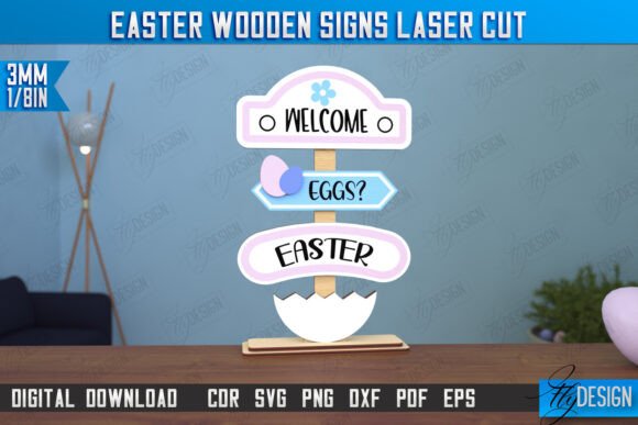 Paquete de letreros de madera para Pascua - Imagen 4