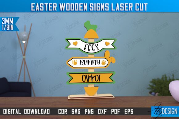 Paquete de letreros de madera para Pascua - Imagen 5