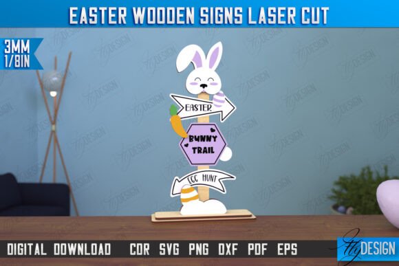 Paquete de letreros de madera para Pascua - Imagen 6
