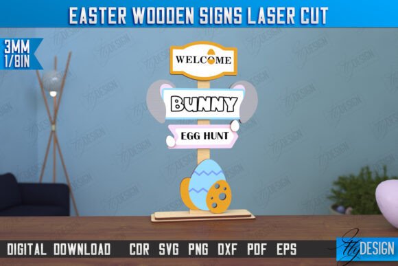 Paquete de letreros de madera para Pascua - Imagen 8