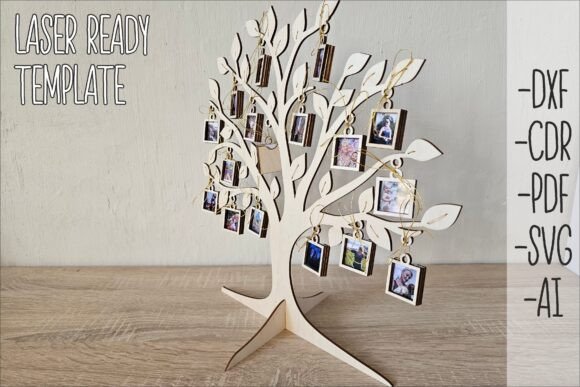 Árbol genealógico con marco de fotos - Imagen 2