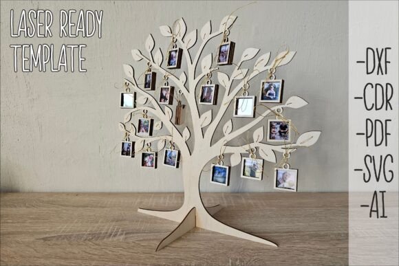 Árbol genealógico con marco de fotos - Imagen 6