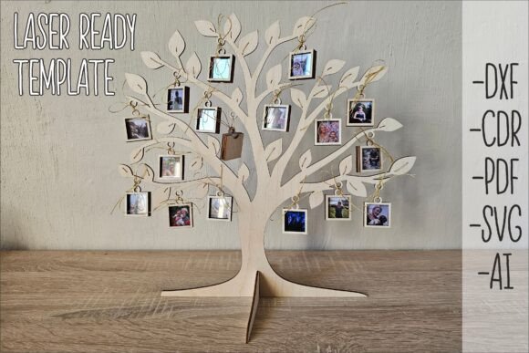 Árbol genealógico con marco de fotos - Imagen 4