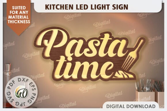 Paquete de letreros de luz LED para cocina - Imagen 2