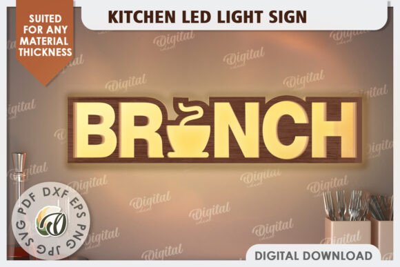 Paquete de letreros de luz LED para cocina - Imagen 7