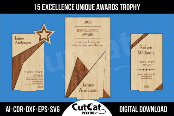 15 Trofeos de Premios Únicos a la Excelencia - Imagen 6