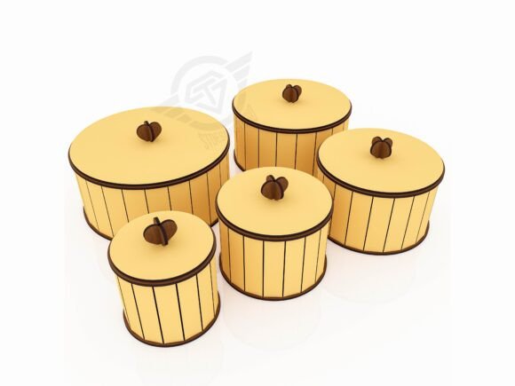 Paquete de 15 caja redonda - Imagen 4