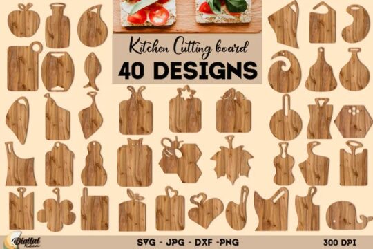 Paquete de tablas de cortar de cocina