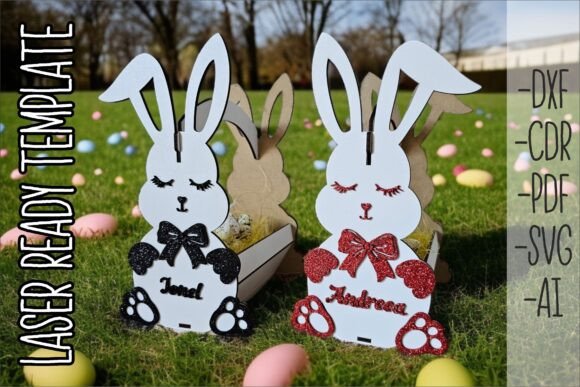 Canasta de conejito de Pascua