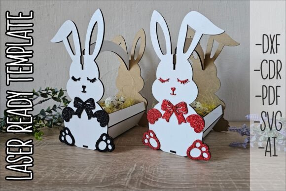Canasta de conejito de Pascua - Imagen 4