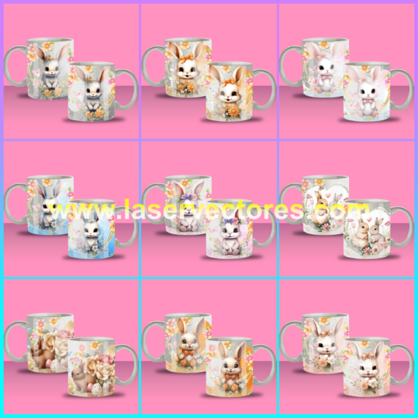 Tazas conejo de pascua