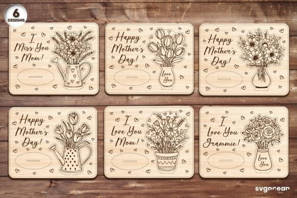 Paquete de tarjetas desplegables para el Día de la Madre