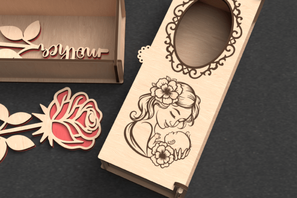 Paquete de caja de regalo con rosas para el Día de la Madre - Imagen 4
