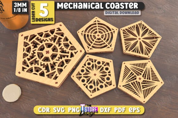 Paquete de posavasos multicapa
