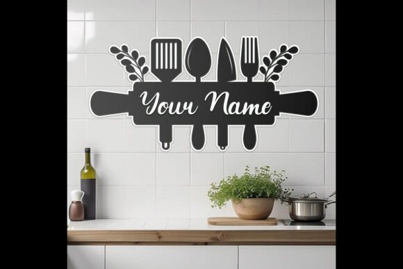 Letrero de cocina con nombre personalizado - Imagen 2