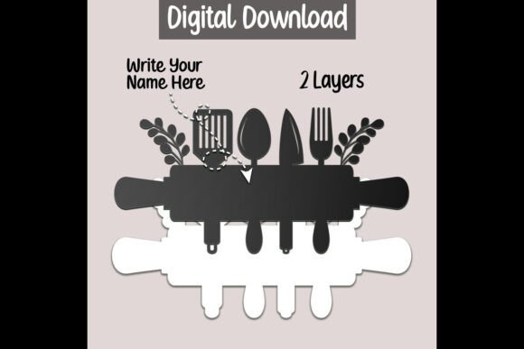 Letrero de cocina con nombre personalizado - Imagen 3