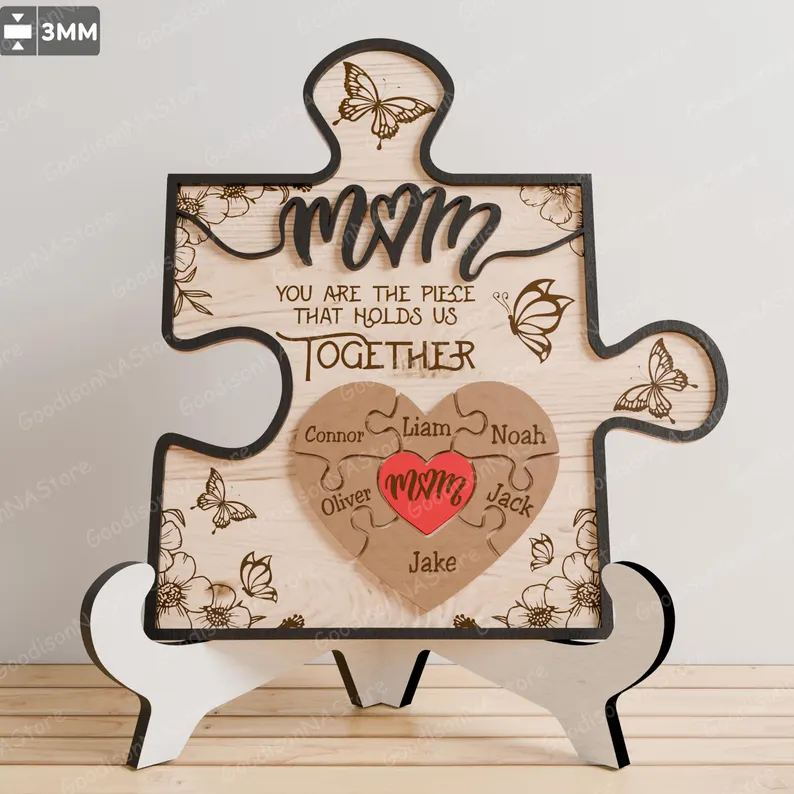 Letrero de rompecabezas personalizado para el Día de la Madre - Imagen 6