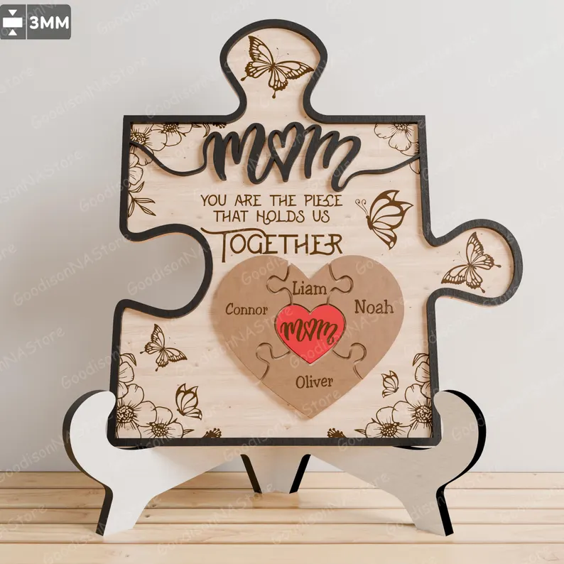 Letrero de rompecabezas personalizado para el Día de la Madre - Imagen 7