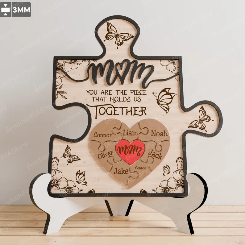 Letrero de rompecabezas personalizado para el Día de la Madre - Imagen 8